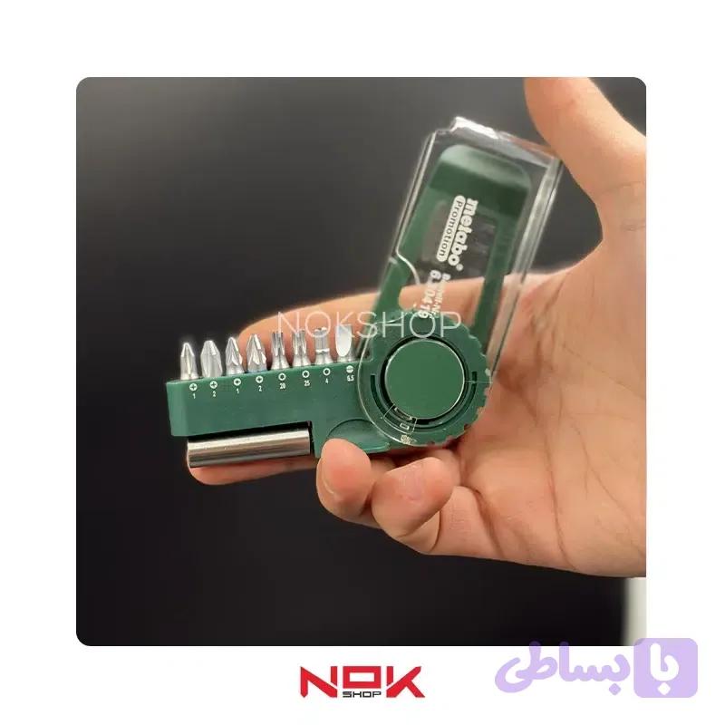 ست سر پیچ گوشتی با رابط متابو 9 عددی مدل 6.30419 — تصویر 1