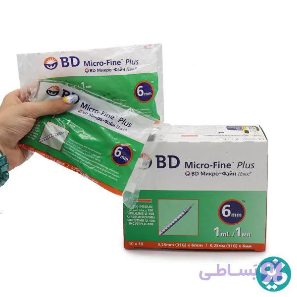 سرنگ انسولین بی دی BD حجم 0.3 سی سی