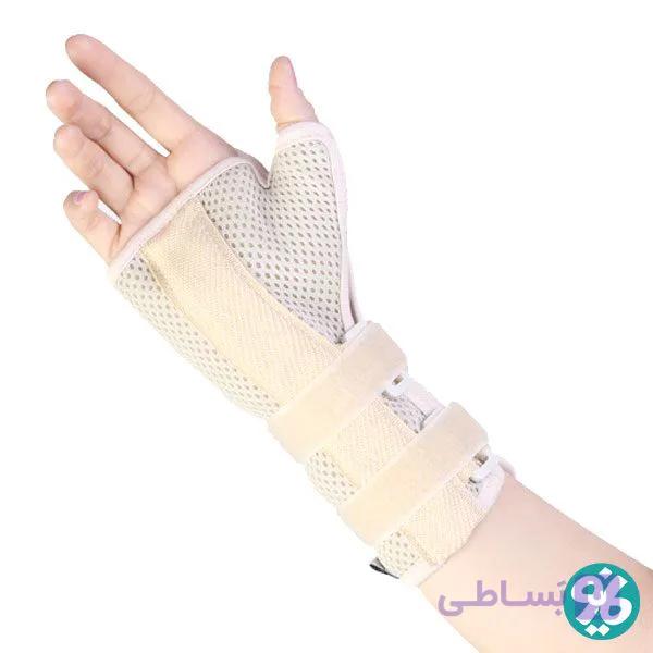 مچ بند آتل دار با پارچه سه بعدی در سایزبندی — تصویر 1