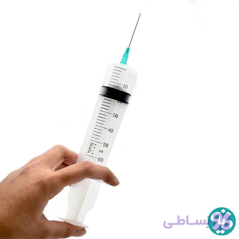 سرنگ سه قطعه فشاری لوئراسلیپ شفا 50 سی سی — تصویر 1