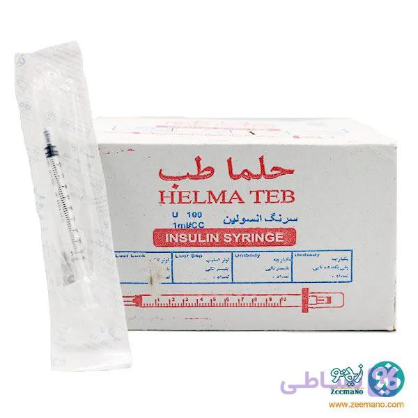 سرنگ انسولین لوئرلاک حلما طب گیج 27 — تصویر 1