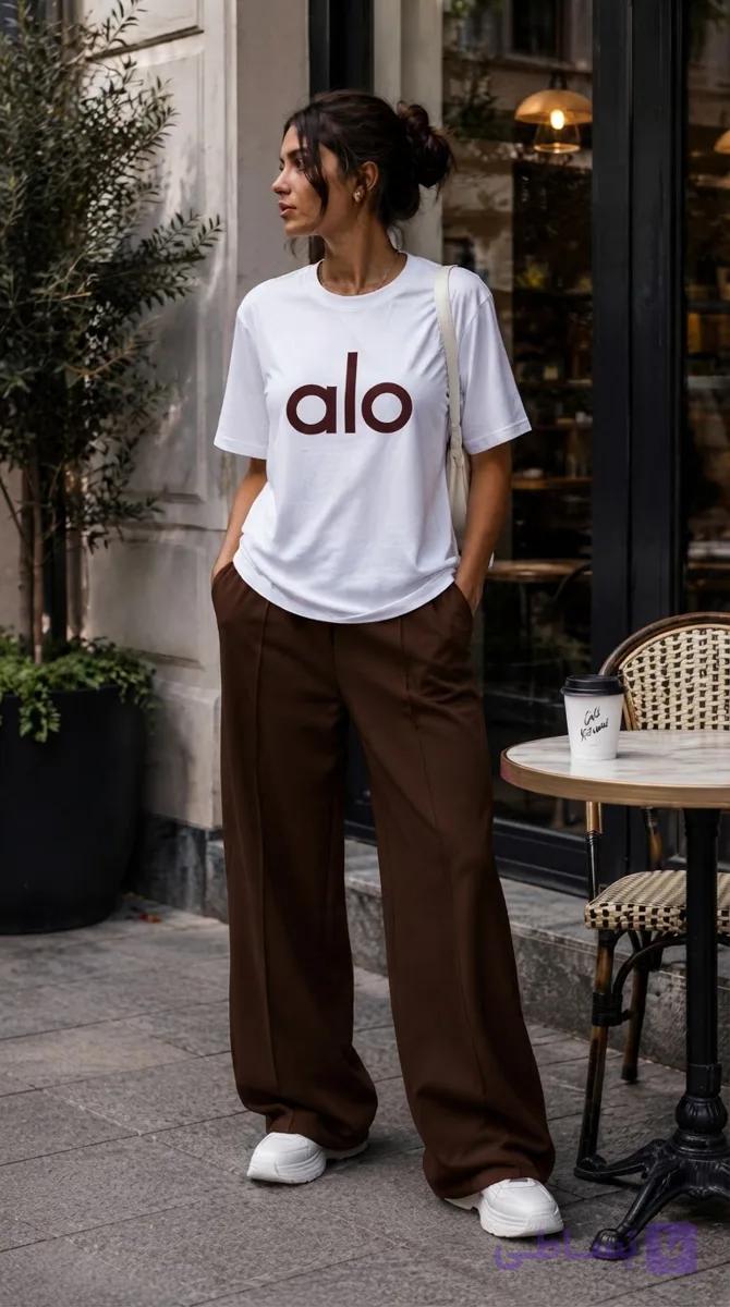 ست تیشرت وشلوار زنانه alo