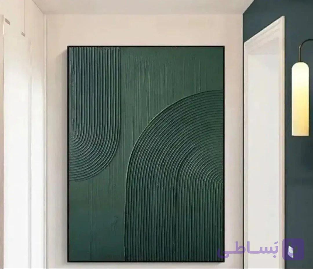 تابلو مدرن سبز برجستە