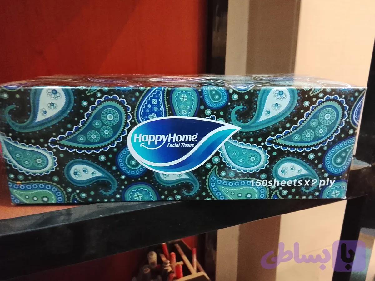 دستمال کاغذی هپی هوم جعبه 300برگ