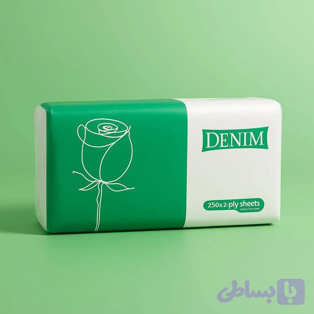 دستمال کاغذی دنیم ۵۰۰ برگ