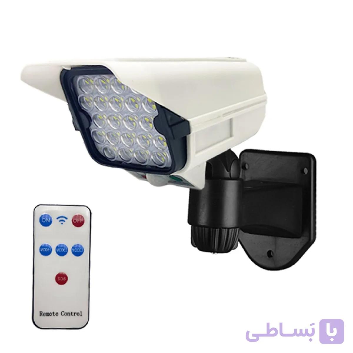 پروژکتور خورشیدی طرح دوربین Pr-Cam اورجینال | چراغ امنیتی سنسوردار ضدآب برای باغ و حیاط