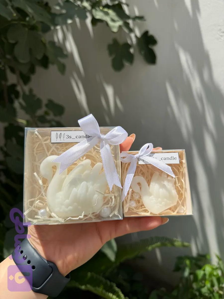 گیفت شمع قو با جعبه