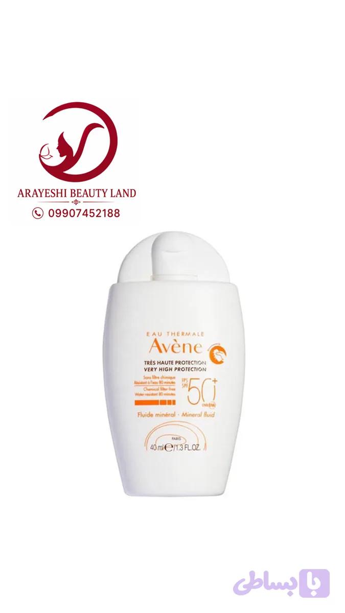کرم ضد آفتاب اون مدل Mineral Fluid SPF 50 اون - Aven / ضد آفتاب