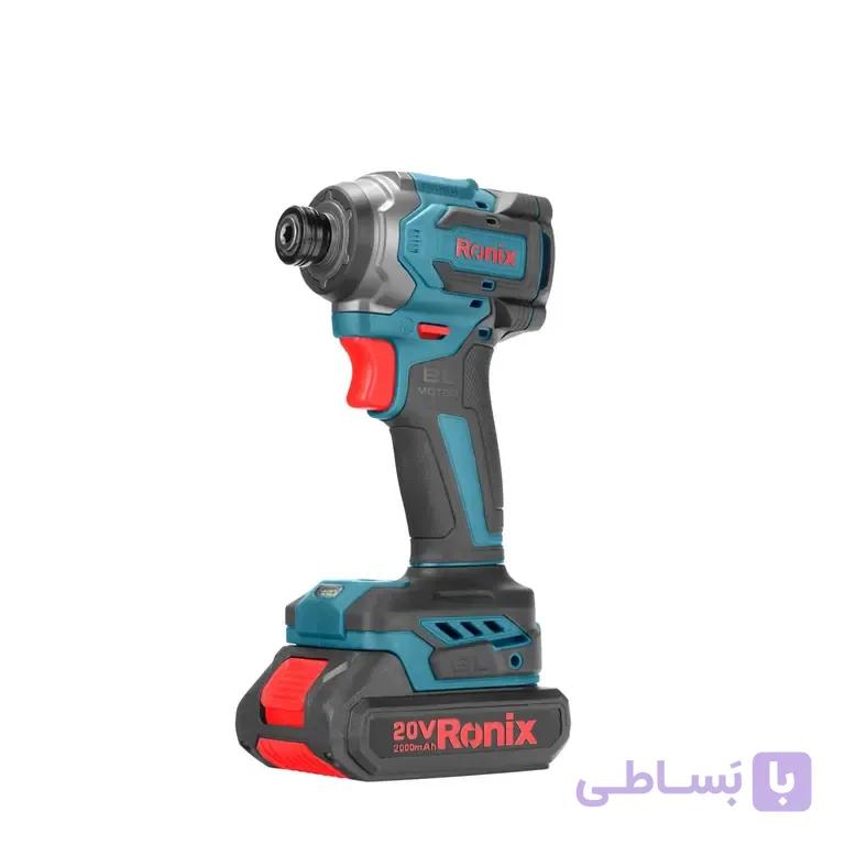 پیچ گوشتی شارژی رونیکس مدل 8653 – با توان 20 ولت  موتور براش لس — تصویر 1