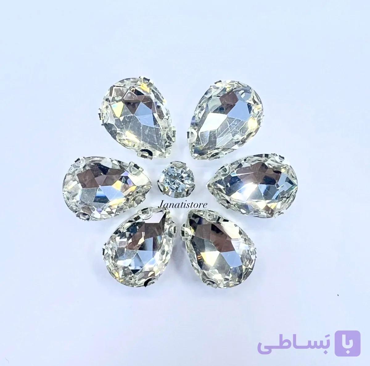 نگین اشکی پایدار ۱۸*۱۳
