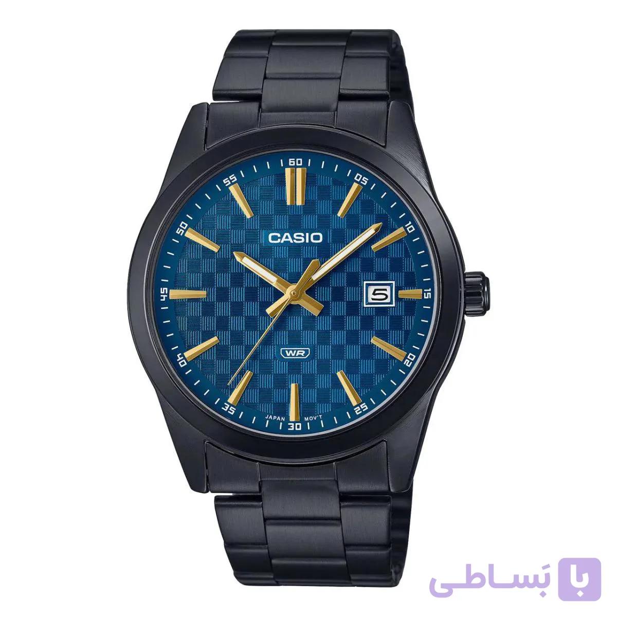 ساعت مچی مردانه کاسیو مدل MTP-VD03B-2AUDF با بند و قاب استیل
