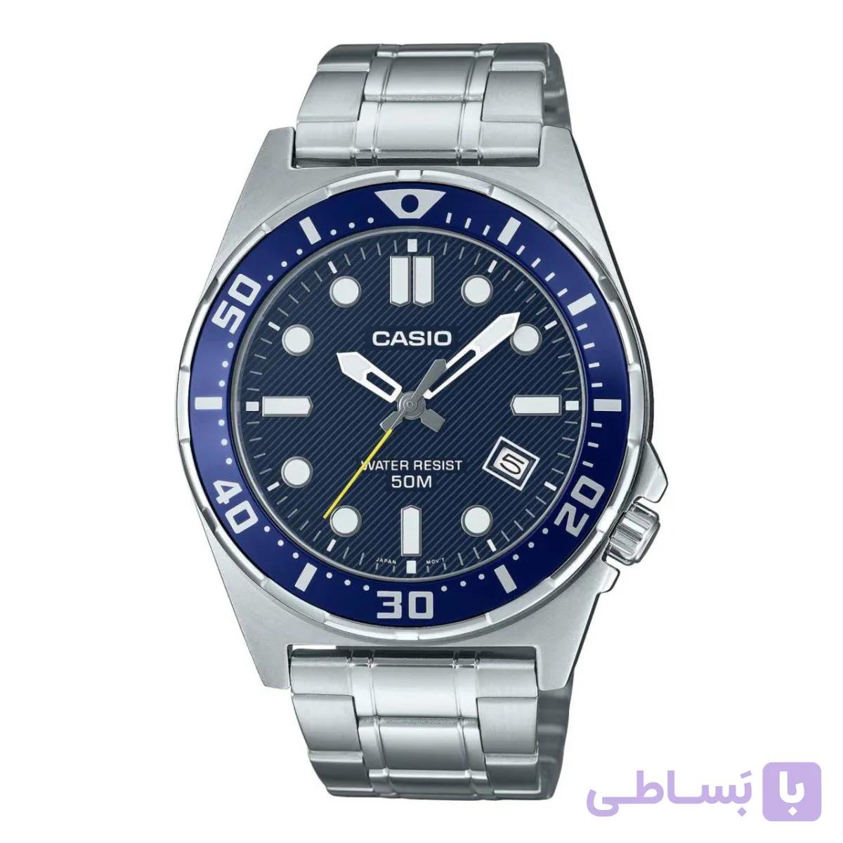 ساعت مچی مردانه کاسیو مدل MTP-135D-2AVDF با بند و قاب استیل