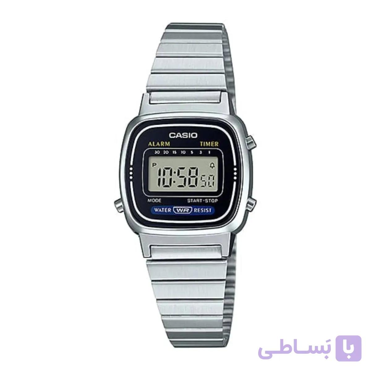 ساعت وینتیج زنانه کاسیو مدل LA670WA-1DF با بند استیل