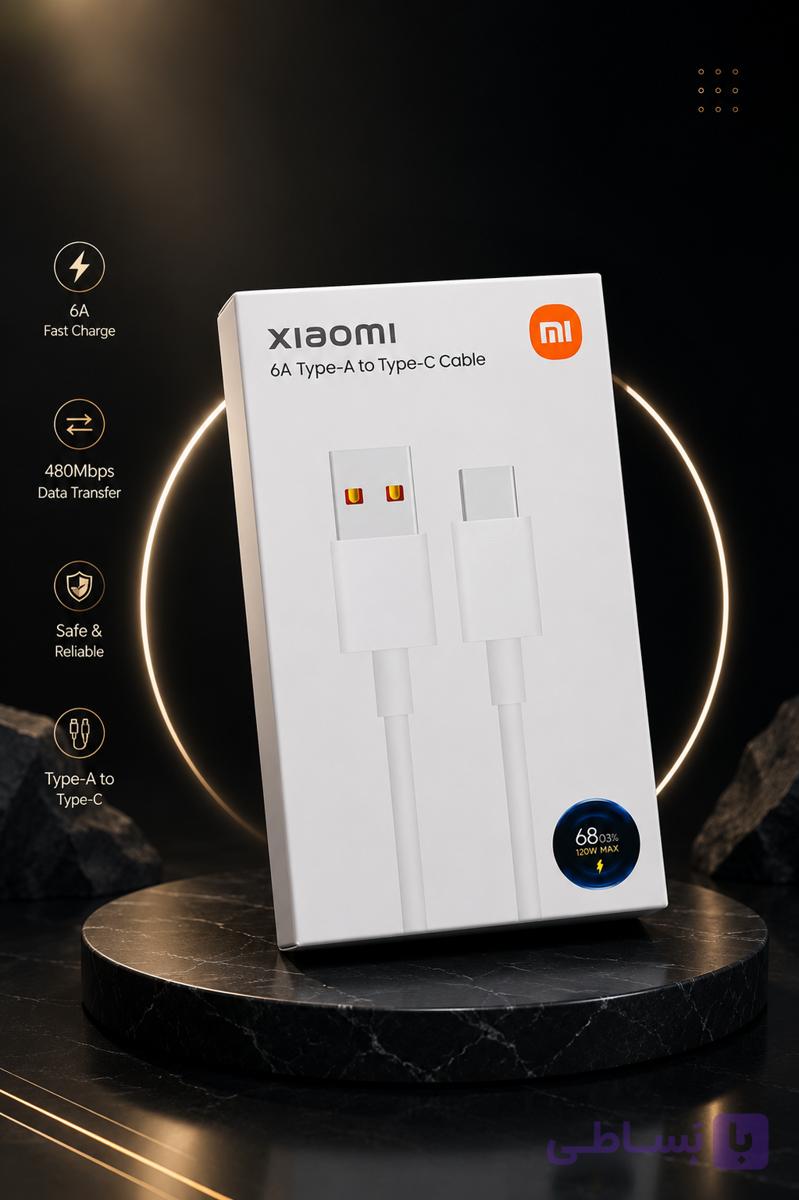 کابل شارژ  مدلشیائومی اورجینال اشعار زن xiaomi شیائومی ریزشمار دار و بارکد دار گارانتی دارد