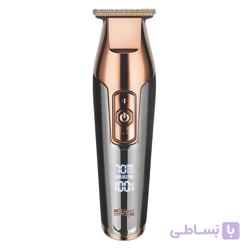 ماشین اصلاح موی سر و صورت دی اس پی مدل 90286A با تیغه استیل پیشرفته، قابلیت تنظیم سرعت تا 7000 دور در دقیقه، باتری شارژی با 240 دقیقه زمان استفاده، شانه‌های 1 تا 12 میلی‌متر و کیف همراه