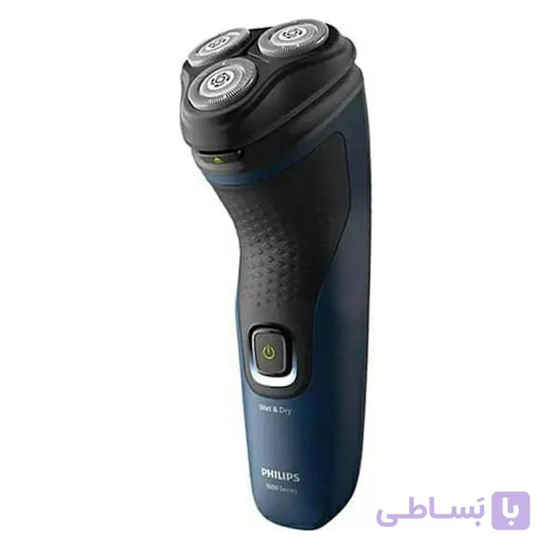 ماشین اصلاح موی صورت فیلیپس مدل S1151 با 3 تیغه چرخشی استیل ضد زنگ، مقاوم در برابر آب، قابلیت اصلاح شماره صفر، شارژ USB و طراحی ارگونومیک ضد لغزش برای استفاده خشک و مرطوب