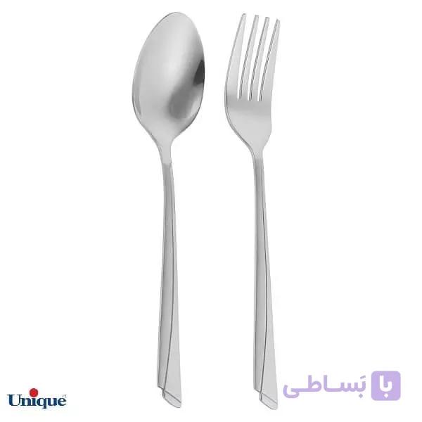 قاشق و چنگال غذاخوری یونیک مدل ناخنی نگیر
