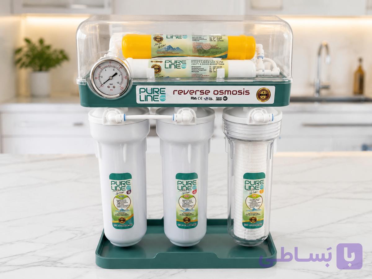 دستگاه تصفیه آب Pure Line مانومتردار | قاب‌دار، نمایشگر فشار