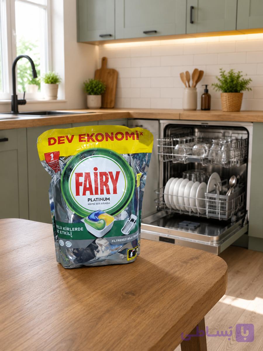 قرص ماشین ظرفشویی Fairy Platinum | مناسب لکه‌های سرسخت