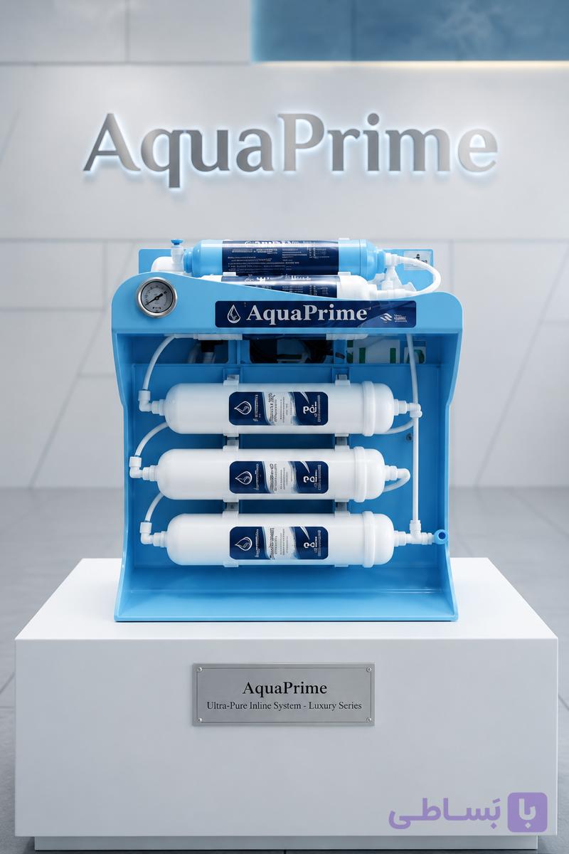 دستگاه تصفیه آب AquaPrime | ۶ مرحله‌ای اسمز معکوس با گیج فشار