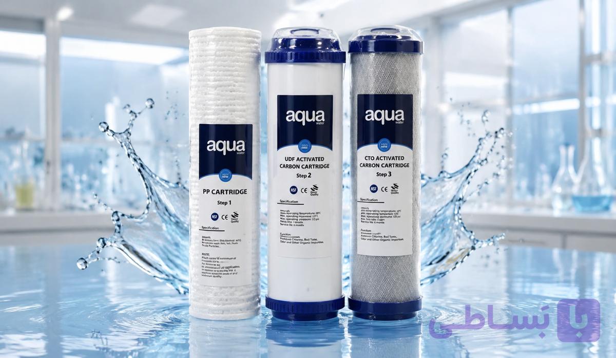 پک فیلتر ۳ مرحله‌ای Aqua Water | مدل پیش‌تصفیه