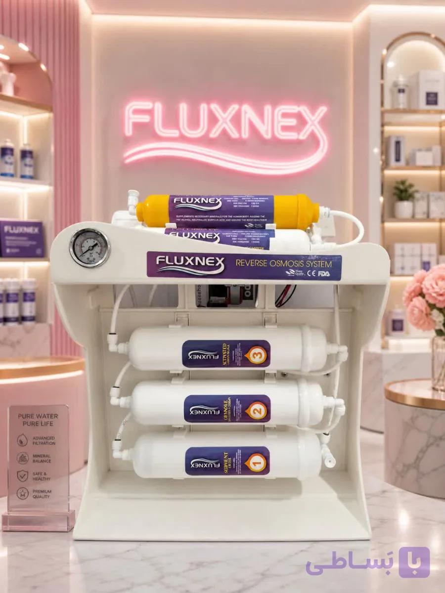 دستگاه تصفیه آب Fluxnex | سیستم اسمز معکوس ۶ مرحله‌ای
