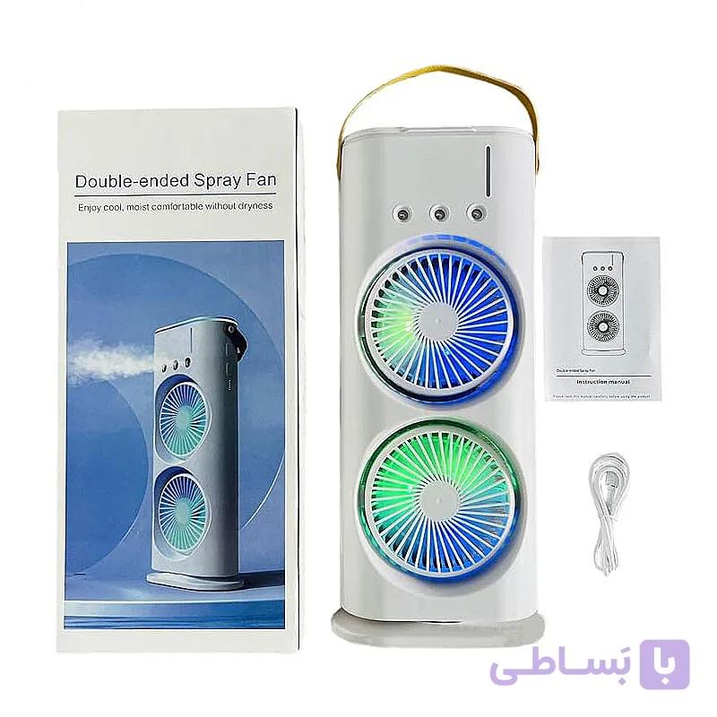 پنکه مه‌پاش دوقلو ریموت دار شارژی RGB اورجینال