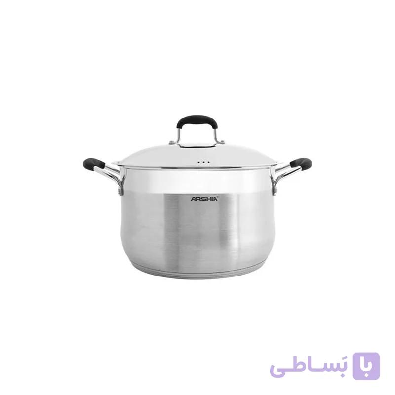 قابلمه تک استیل ۳۰ سانت عرشیا مدل SS145-733