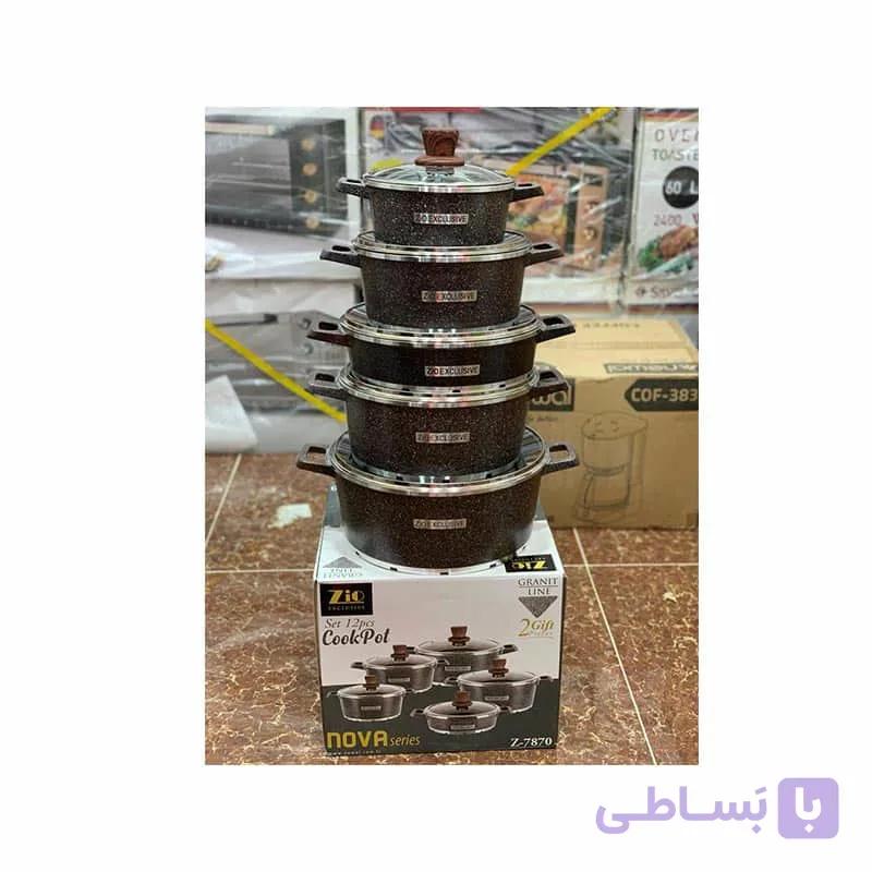 سرویس قابلمه 10 پارچه زیو ترکیه مدل نوا — تصویر 1