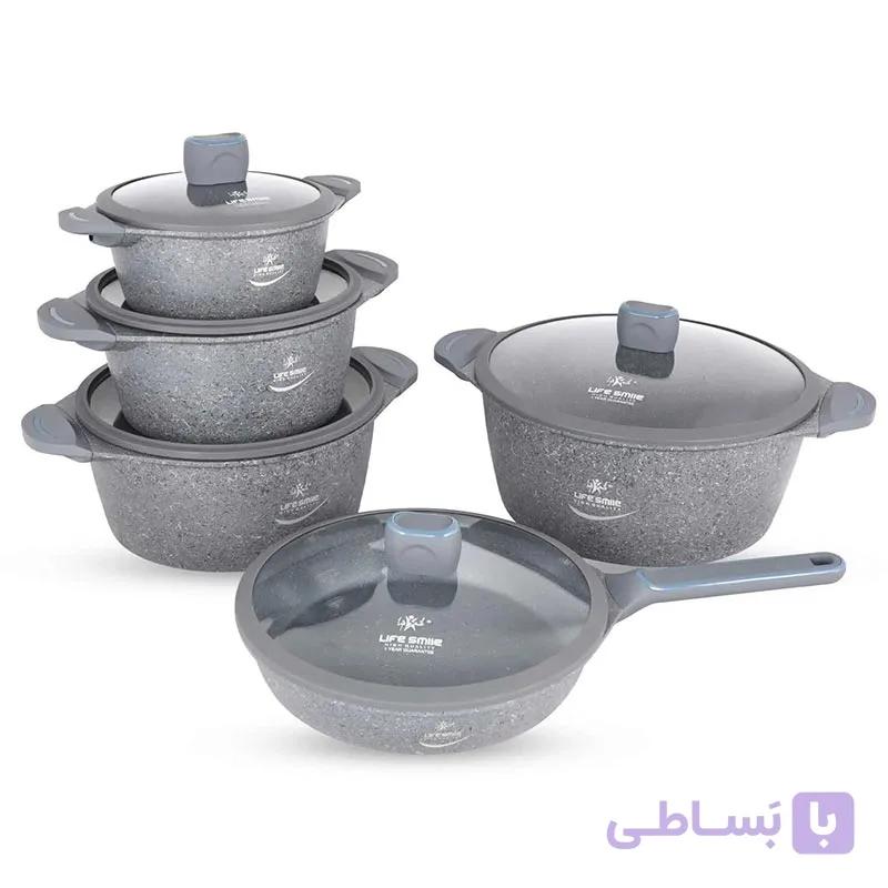سرویس قابلمه 10 پارچه لایف اسمایل مدل P5 — تصویر 1