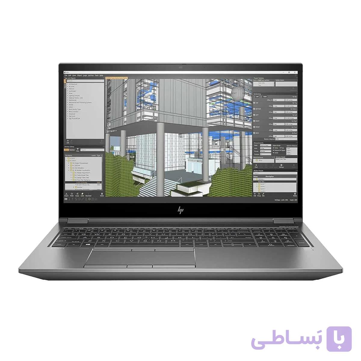 لپ تاپ اچ پی استوک ZBOOK FURY 15 G7 I7-10850H RAM 16 HARD 512 SSD 4GB T2000 لمسی 4k — تصویر 1
