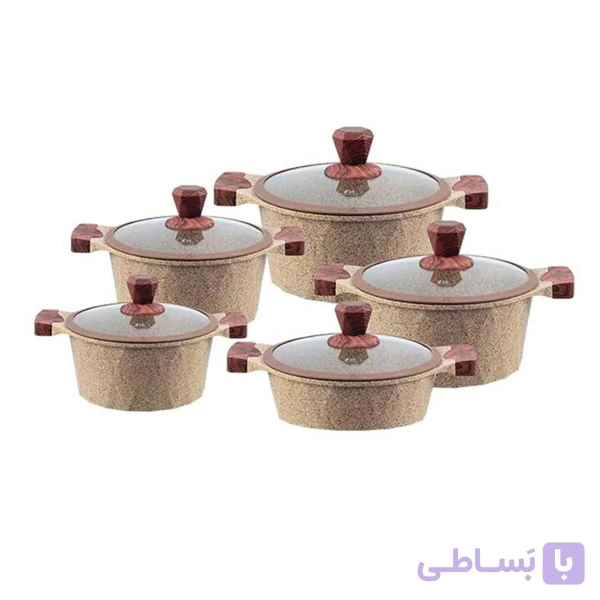 سرویس قابلمه 10پارچه زیو ترکیه مدل 7180 — تصویر 1