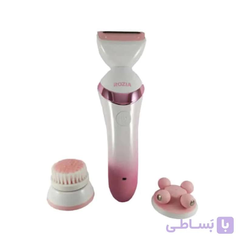 ست ماشین اصلاح بدن، ماساژور و برس پاکسازی صورت روزیا HB6008 — تصویر 1
