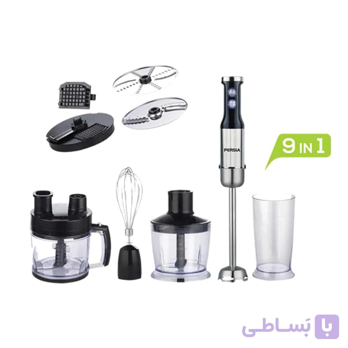 غذاساز 9 کاره پرشیا مدل PR588 دارای رنده نگینی
