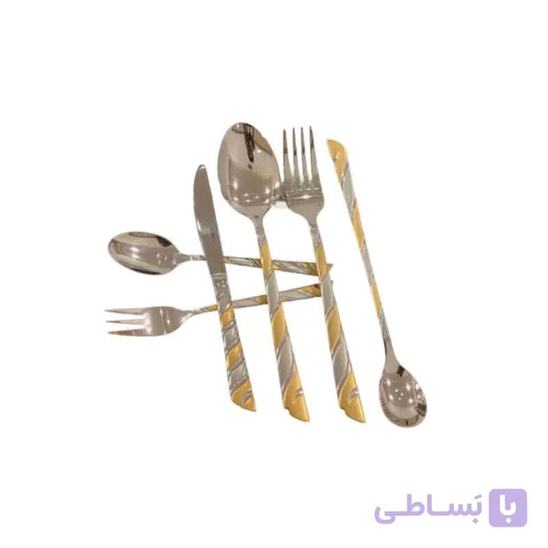 سرویس قاشق چنگال 120 تکه 24 نفره یونیک اصل آهنربانگیر کد 306