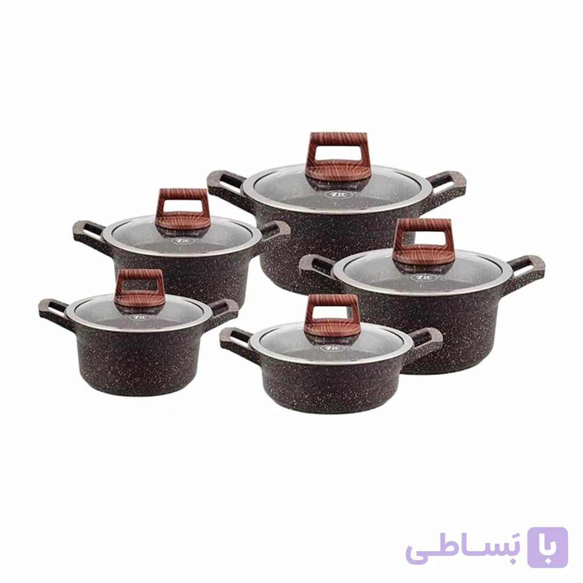 سرویس ۱۰ پارچه قابلمه زیو مدل zio-z 7160