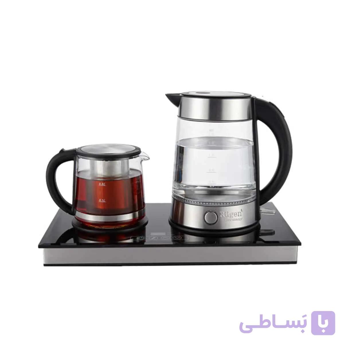 چای ساز روگن مدل RU-1520 شیشه ای با صفحه لمسي داراي نمايشگر