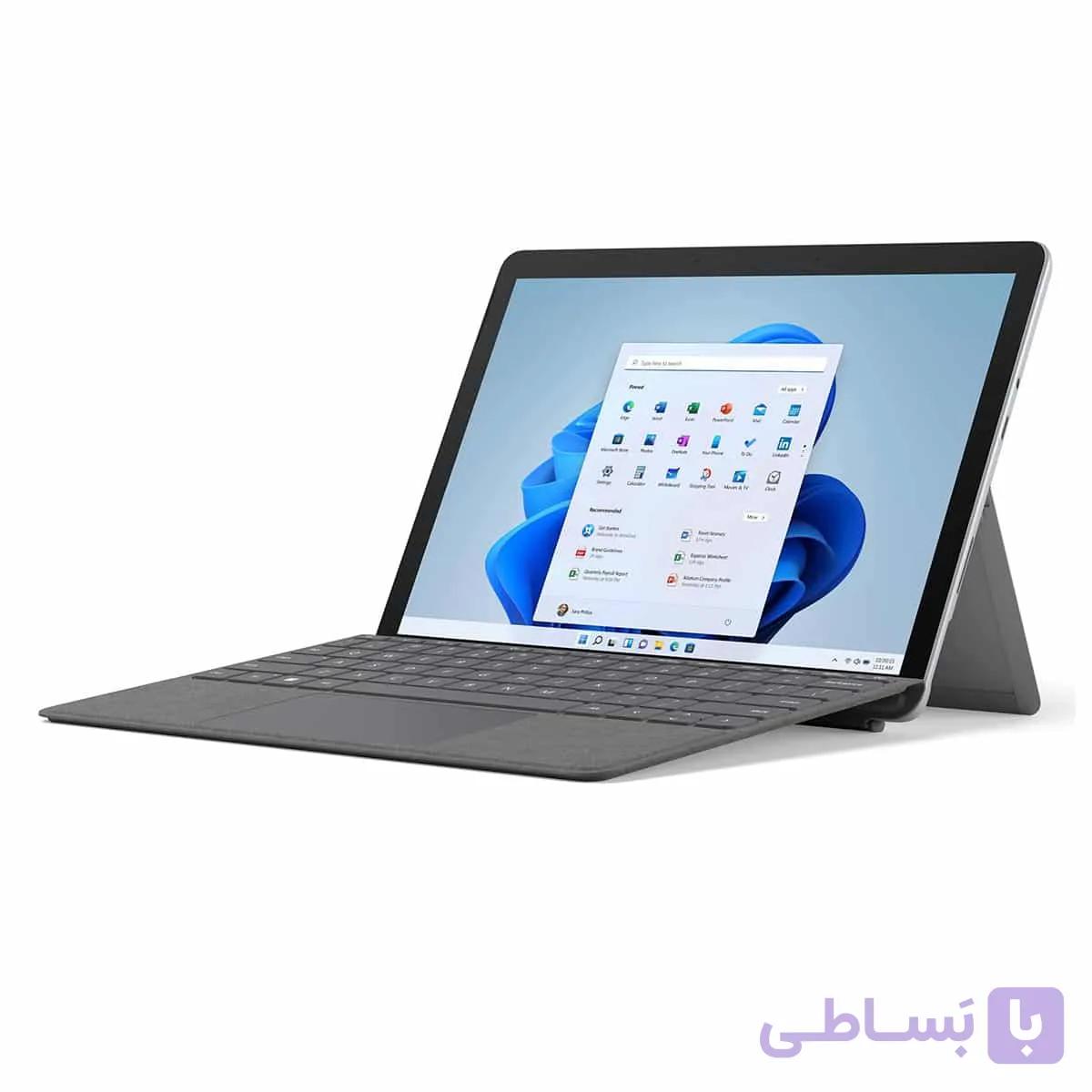 لپ تاپ استوک مایکروسافت سرفیس گو 3- Surface Go 3 CORE I3-10100Y 8 128 با کیبورد