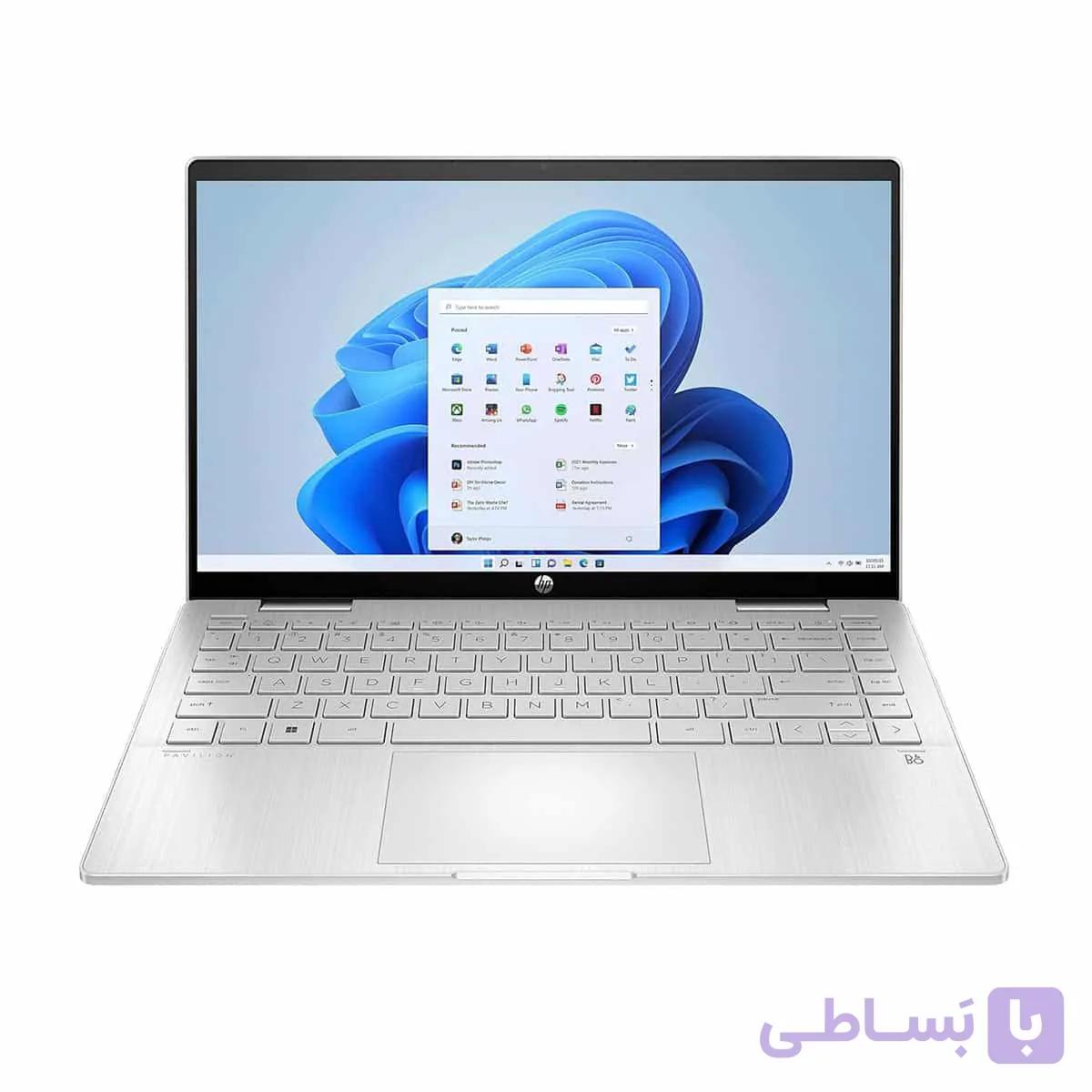 لپ تاپ استوک اچ پی HP Pavilion 14 core i5-10210U 8 256 لمسی 360 درجه — تصویر 1