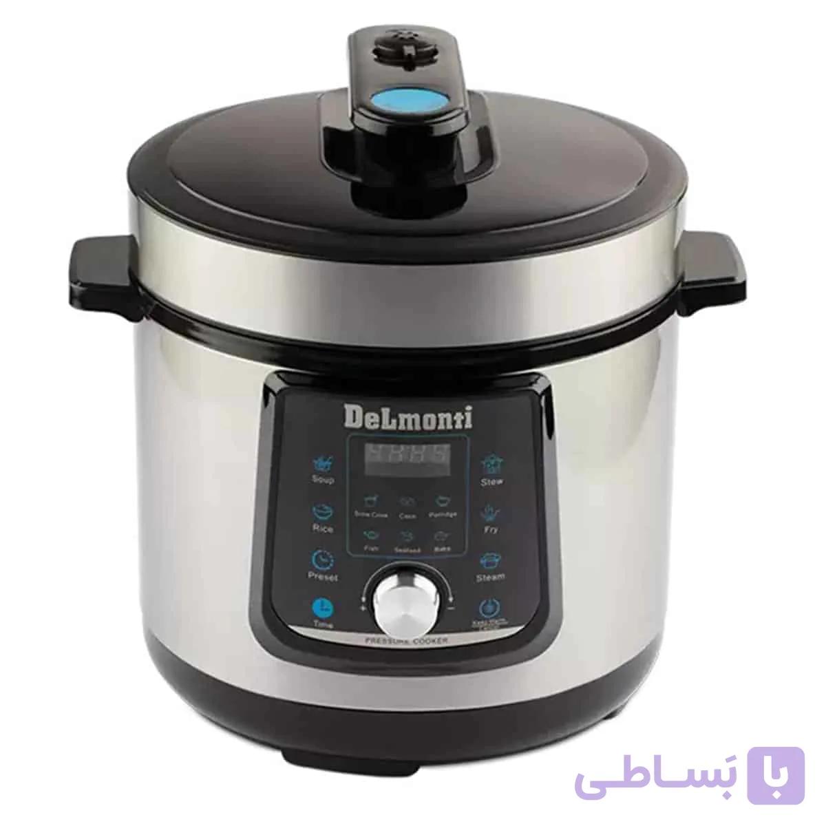 زودپز برقی دلمونتی مدل DL 690 دیجیتالی (آرام پز، پلوپز و بخارپز) — تصویر 1