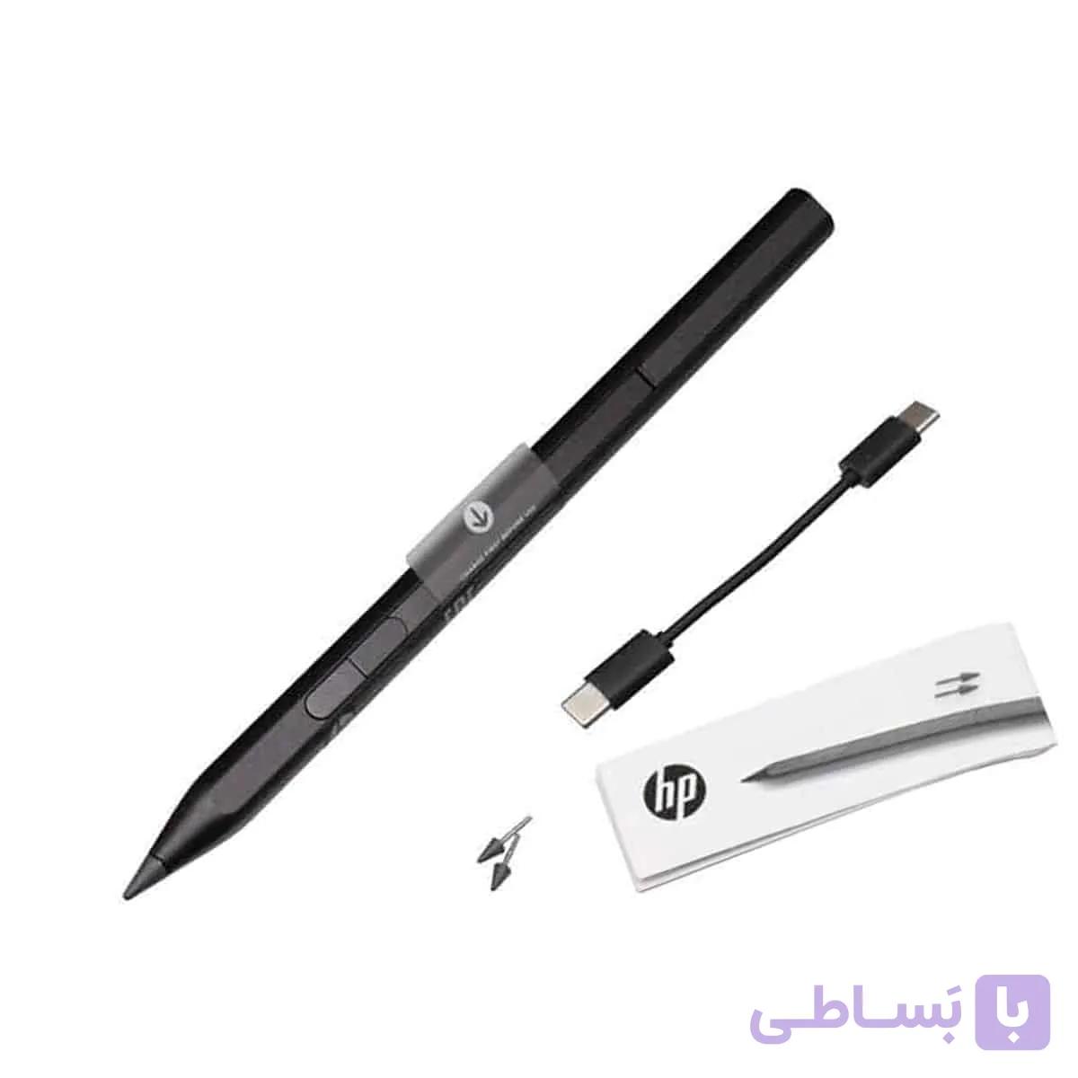قلم شارژی اچ پی SPEN-HP-04 اورجینال پک کامل ( قلم+2نوک+کابل شارژ+دفترچه) — تصویر 1