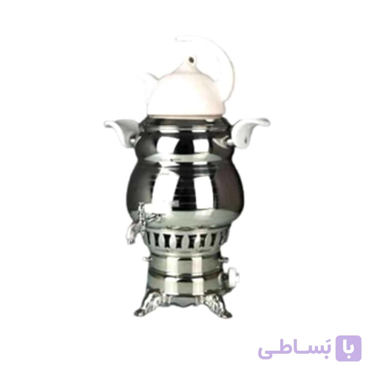 سماور گازی استیل کروپ 6 لیتری کد 1027 — تصویر 1
