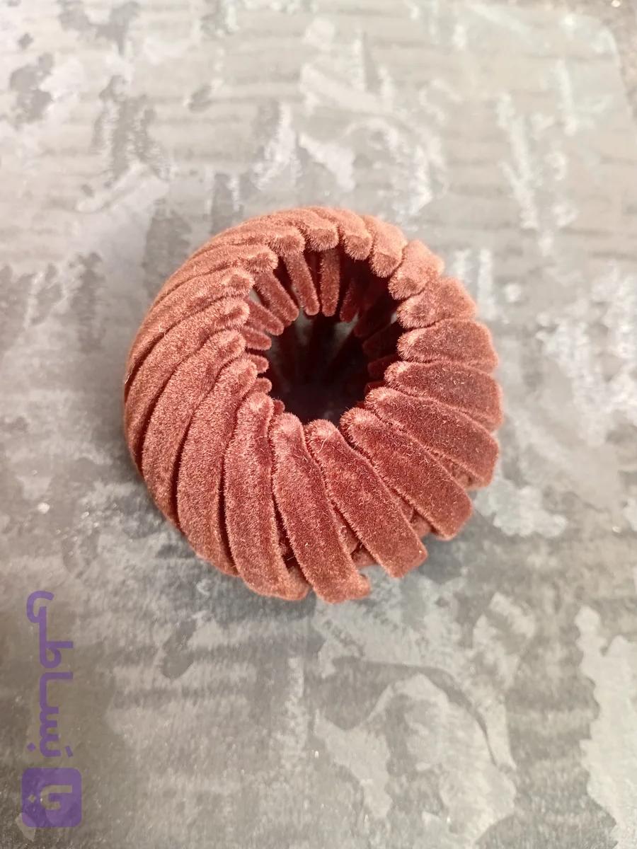 کلیپس مو آکاردئونی گوجه ای قهوه ای