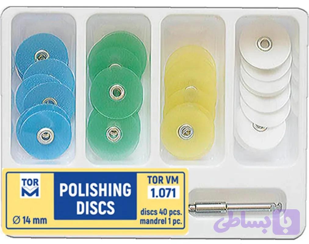 کیت دیسک پرداخت مرکزدار تور وی ام 4رنگ 40عددی-TORVM