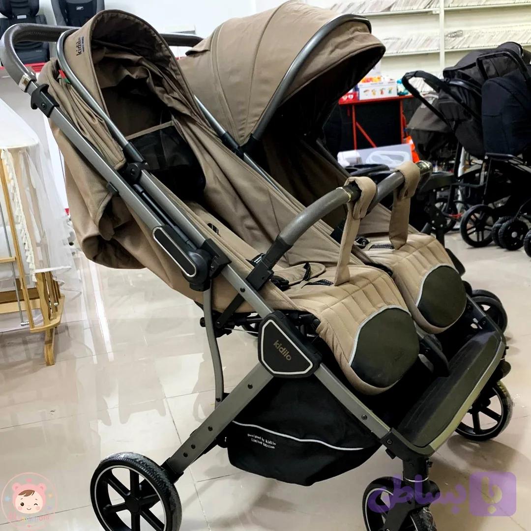 کالسکه دوقلو کیدیلو T33 رو به مادر شو اصل آلمان — تصویر 1