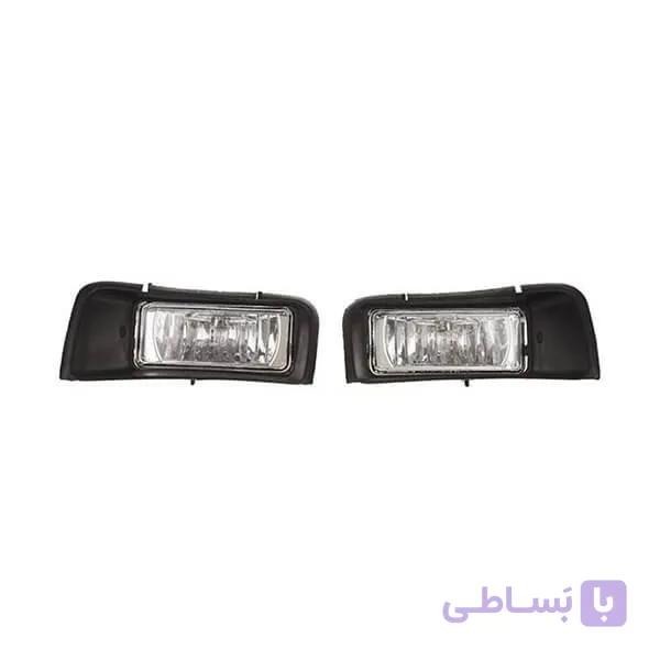 چراغ مه شکن جلو پژو 405 شیشه سفید جفتی — تصویر 1