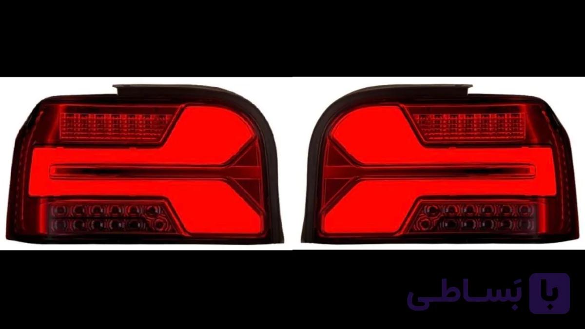 چراغ عقب پراید صبا و 131 سه بعدی تمام دودی جفتی