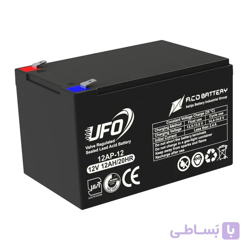 باتری یو پی اس 12 ولت 12 آمپر یوفو مدل Aco-12v-12 — تصویر 1