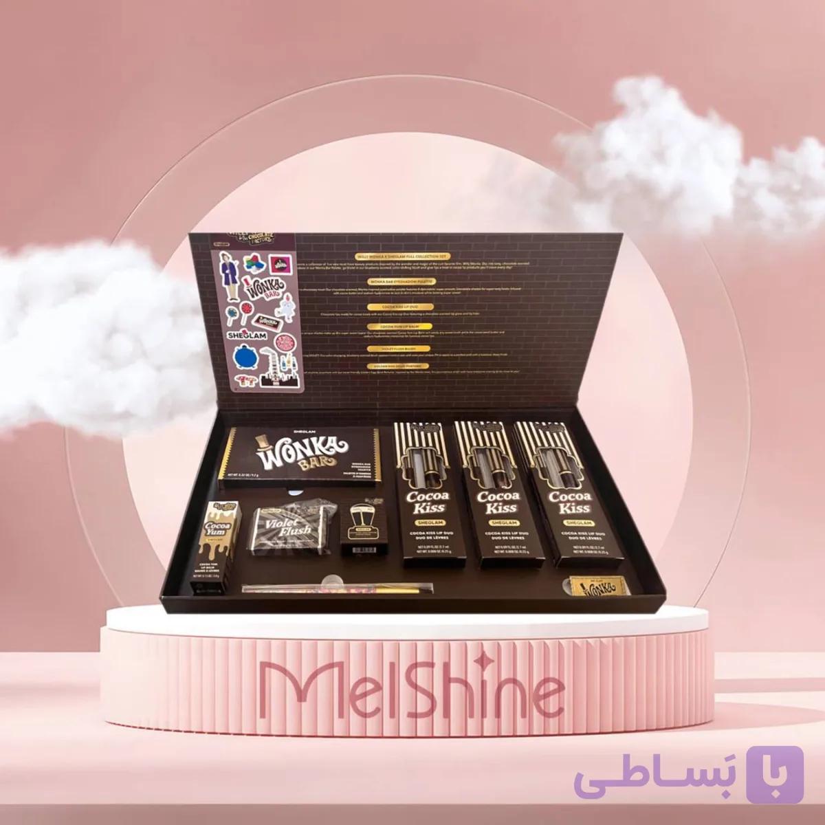 پک آرایشی ویلی ونکا شیگلم کالکشن کارخانه شکلات SHEGLAM x Willy Wonka &amp; The Chocolate Factory Full Collection Set — تصویر 1