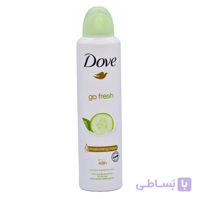 اسپری ضد تعریق داو مدل Go Fresh (خیار)  حجم 250 میل تولید هند